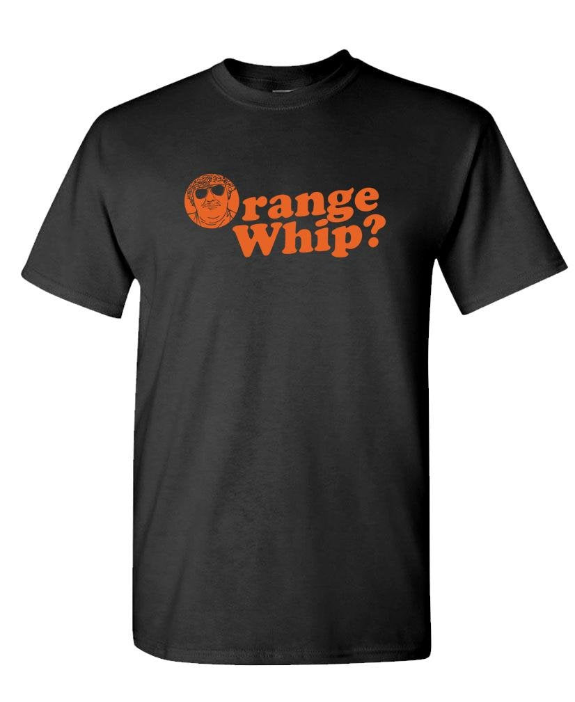 Orange Whip — Black T-Shirt — front