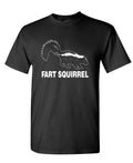 Fart Squirrel Skunk — Black T-Shirt — front