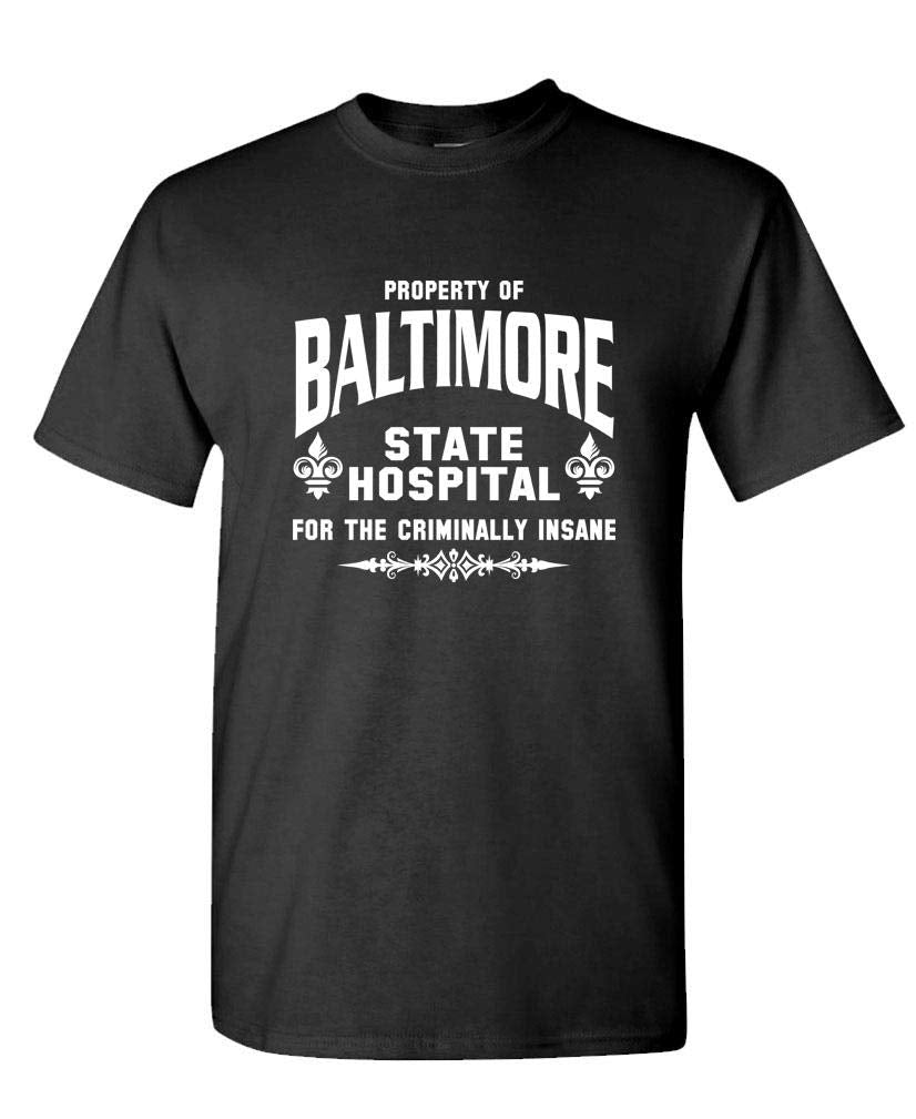 Baltimore State Hospital — Black T-Shirt — front