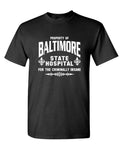 Baltimore State Hospital — Black T-Shirt — front