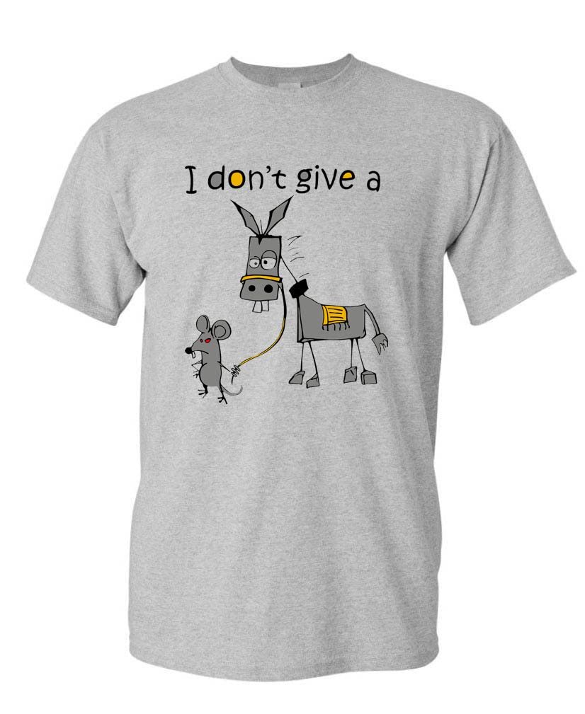 I Don't Give a Rat's Ass — Sport Gray T-Shirt — front