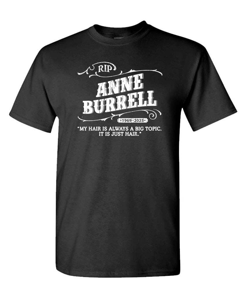 Anne Burrell Remembrance — Black T-Shirt — front