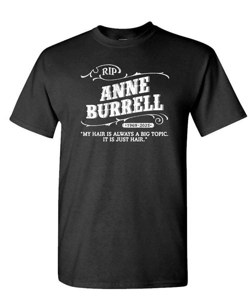 Anne Burrell Remembrance — Black T-Shirt — front