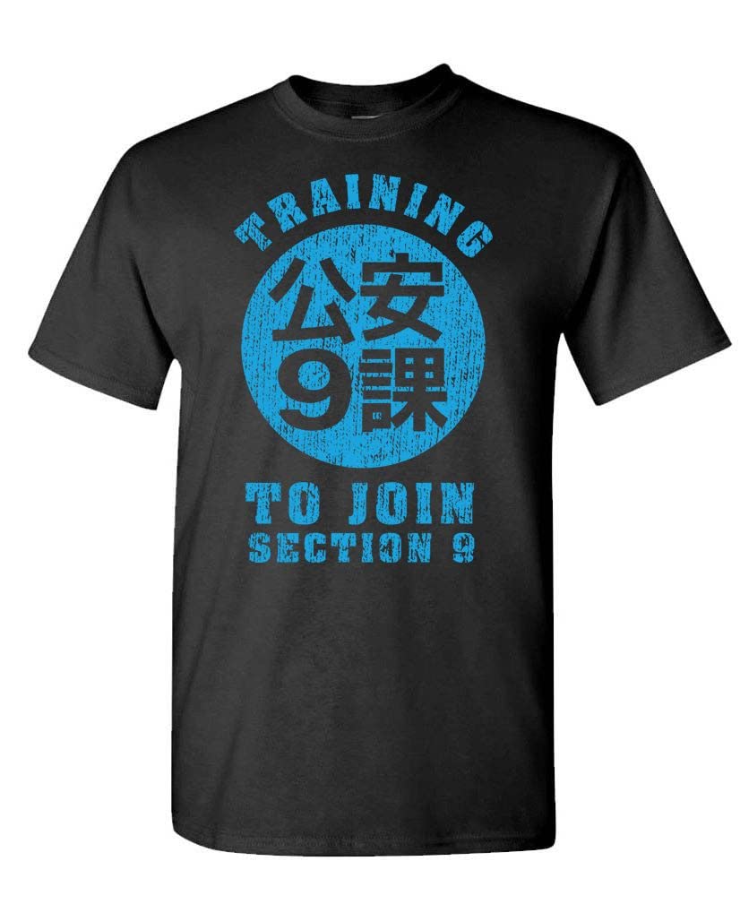 Training to Join Section 9 — Black T-Shirt — front