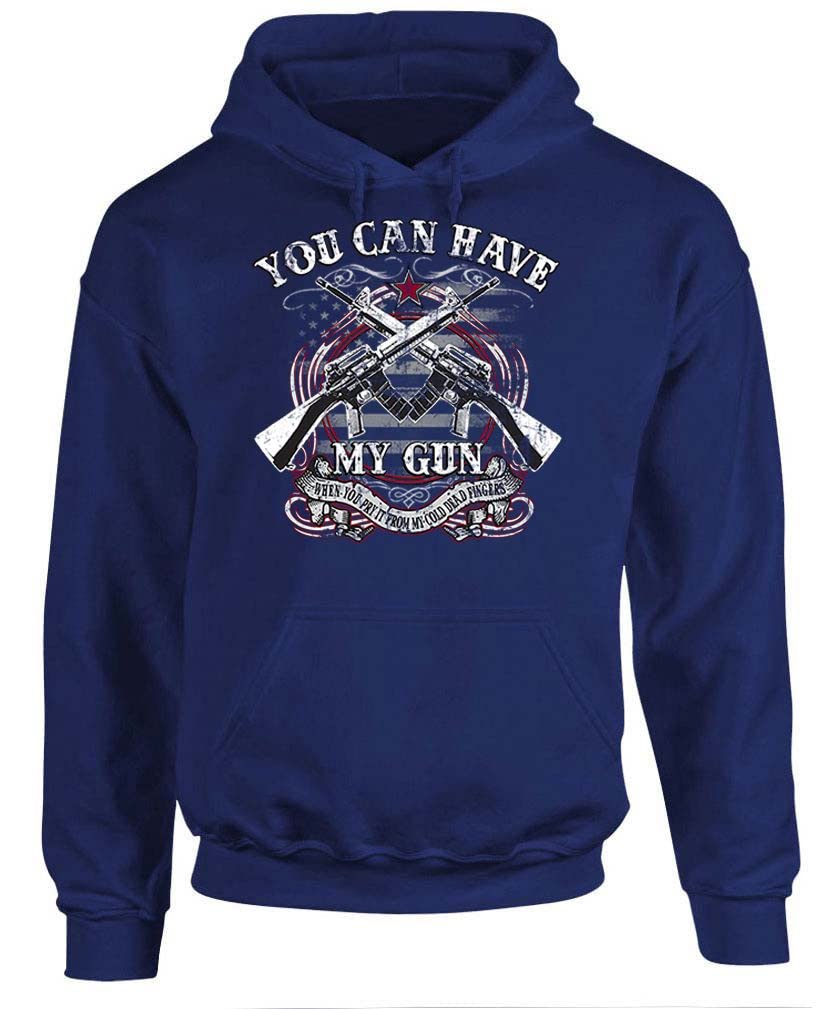 Cold Dead Fingers — Navy Hoodie — front