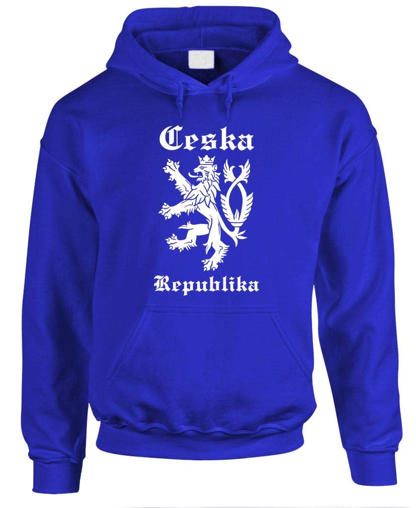 Ceska Republika Lion — Royal Blue Hoodie — front