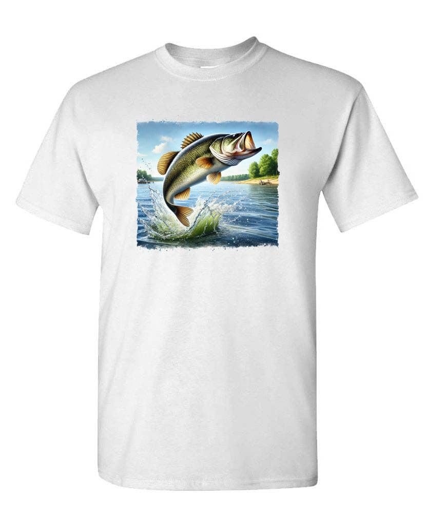 Largemouth Bass — White T-Shirt — front