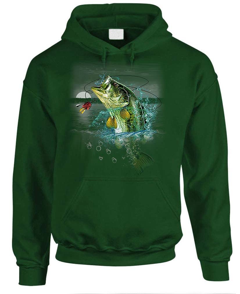 Bass Wilderness — Forest Green Hoodie — front