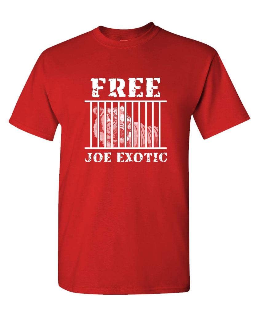 Free Joe Exotic — Red T-Shirt — front