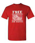 Free Joe Exotic — Red T-Shirt — front