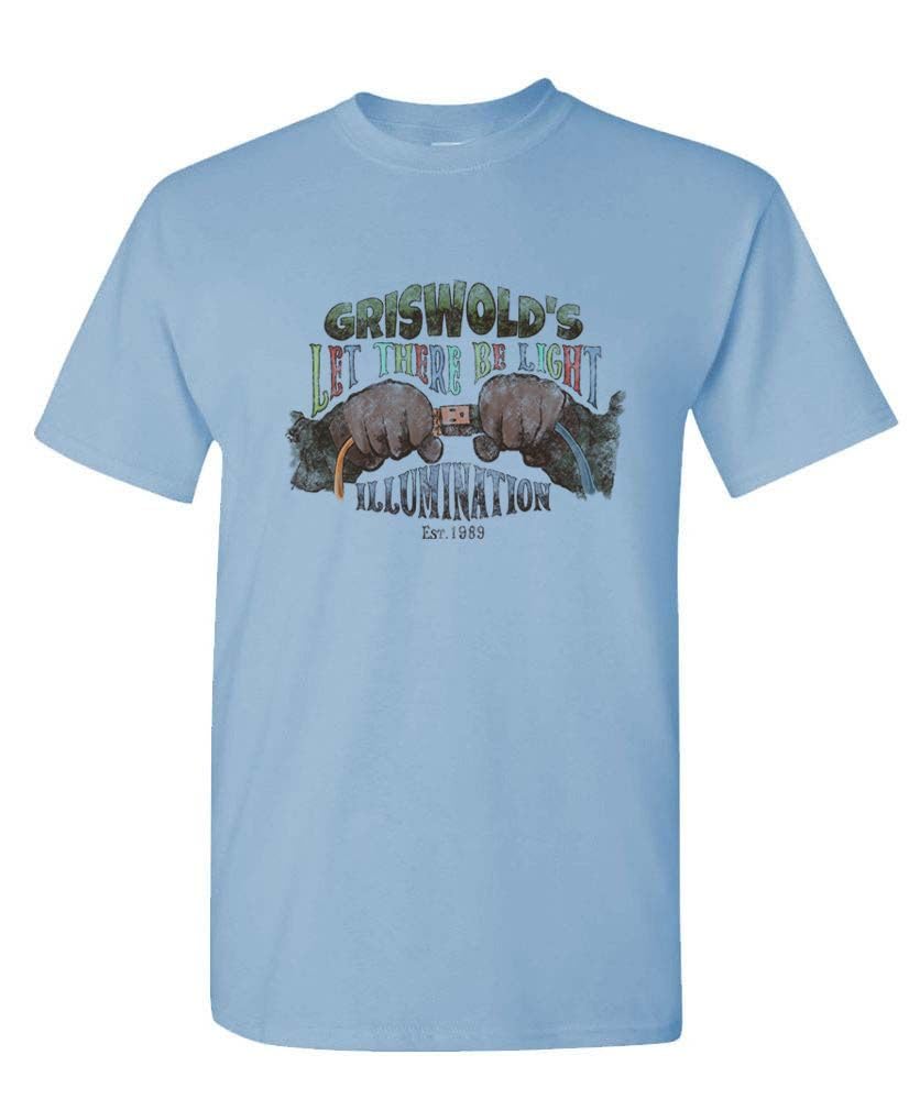 Griswold's Illumination Est. 1989 Funny Christmas — Light Blue T-Shirt — front