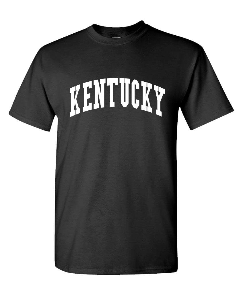 Kentucky Collegiate Letters — Black T-Shirt — front