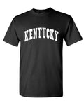 Kentucky Collegiate Letters — Black T-Shirt — front