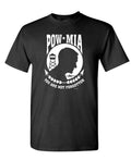 POW MIA You Are Not Forgotten — Black T-Shirt — front