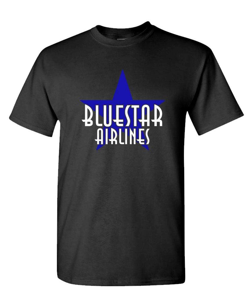 Bluestar Airlines — Black T-Shirt — front