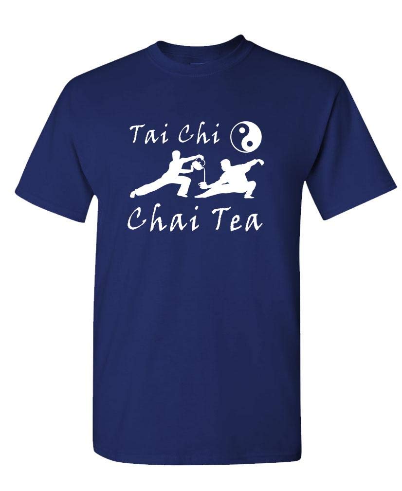 Tai Chi Chai Tea — Navy T-Shirt — front