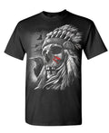 Chief Skull — Black T-Shirt — front