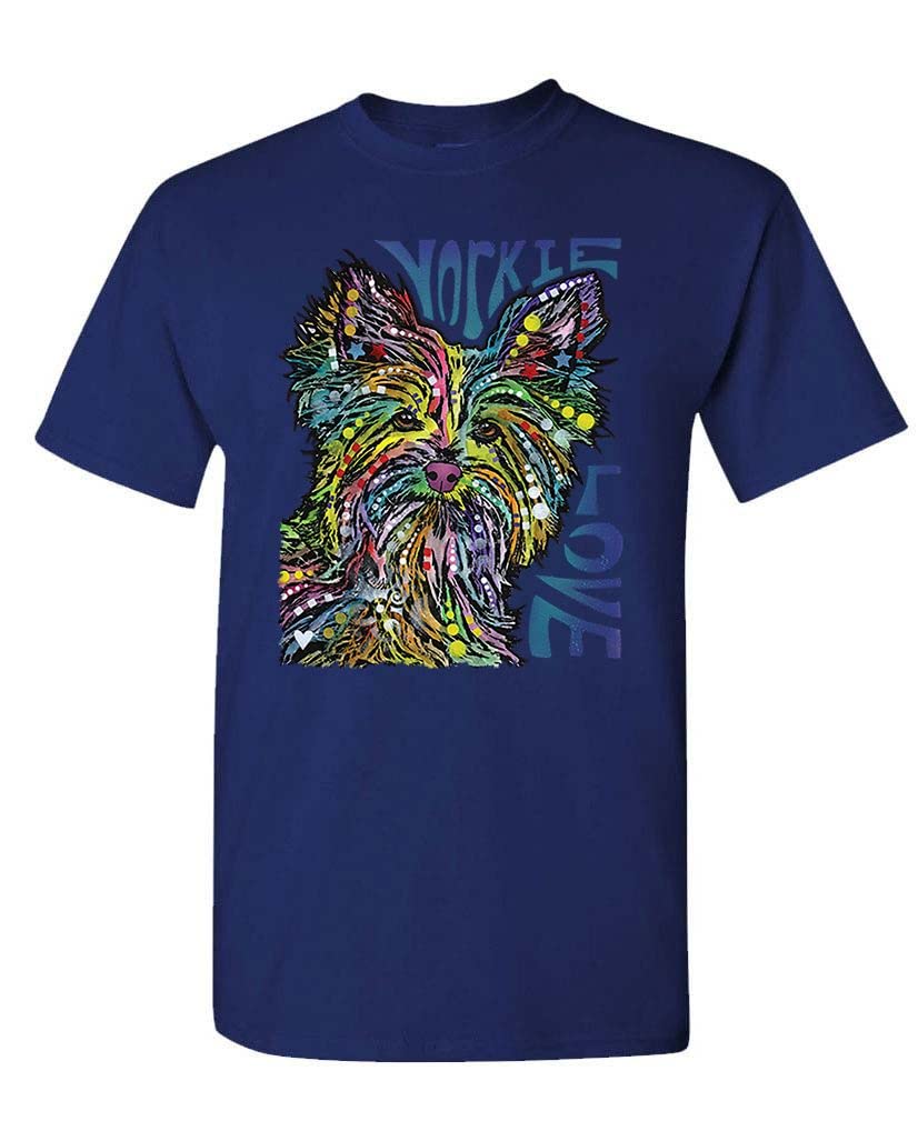 Yorkie Luv — Navy T-Shirt — front
