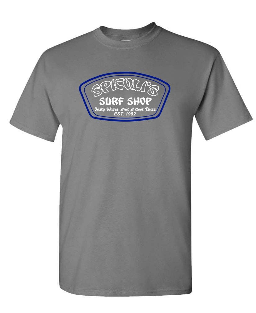 Spicoli's Surf Shop — Charcoal T-Shirt — front