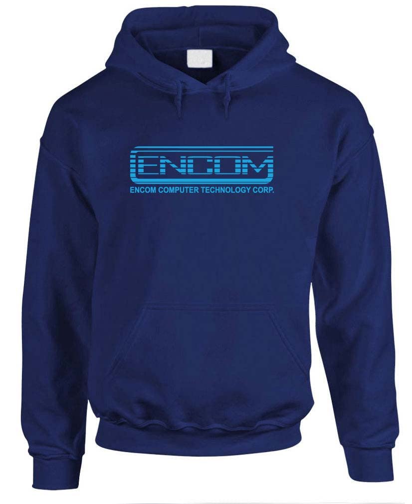 Encom Computer Technology — Navy Hoodie — front
