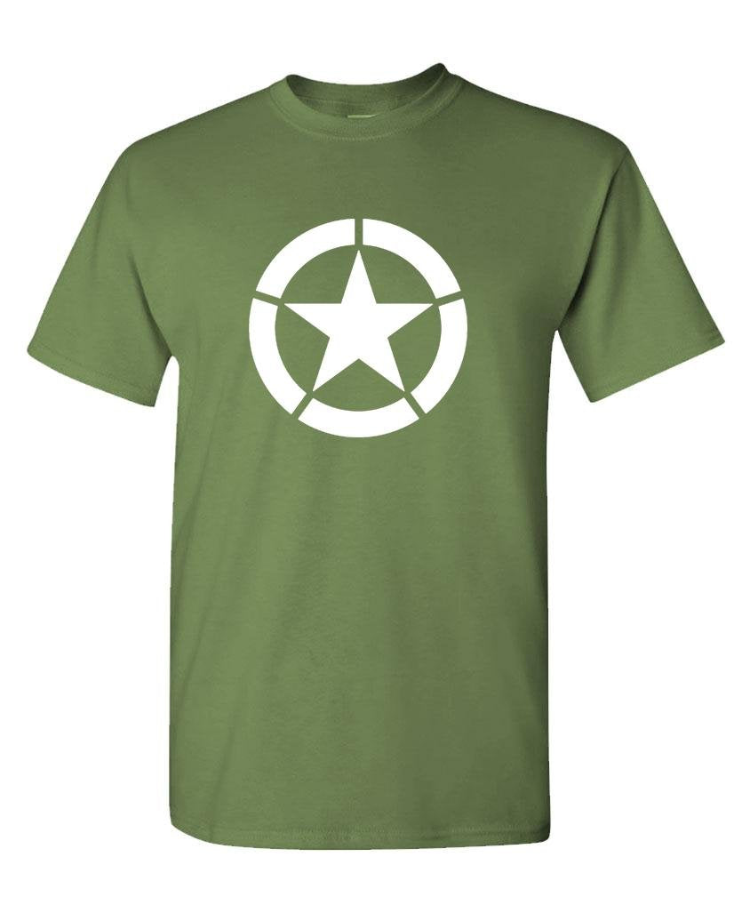 Broken Circle Star — Army T-Shirt — front