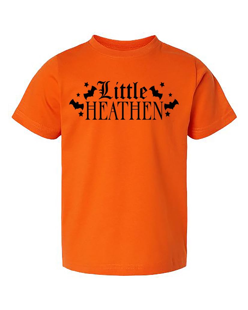 Little Heathen — Orange Toddler T-Shirt — front