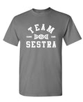 Team Sestra Clone Club — Charcoal T-Shirt — front