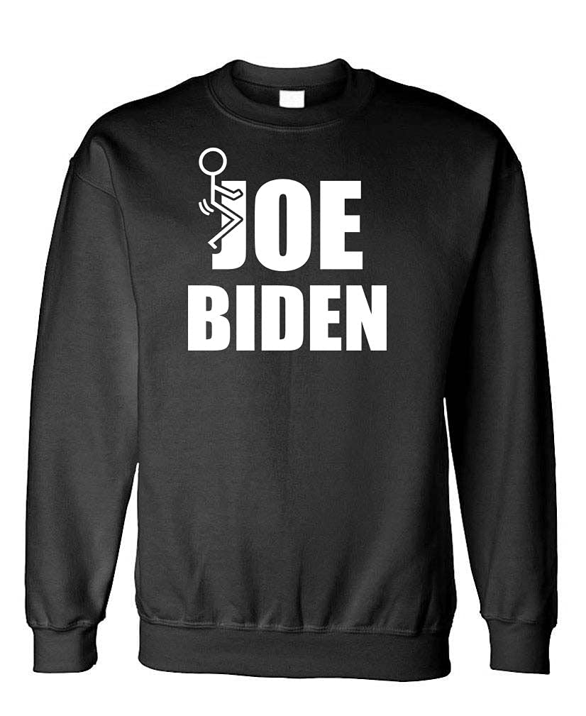 Joe Biden Stick Figure — Black Sweatshirt — front