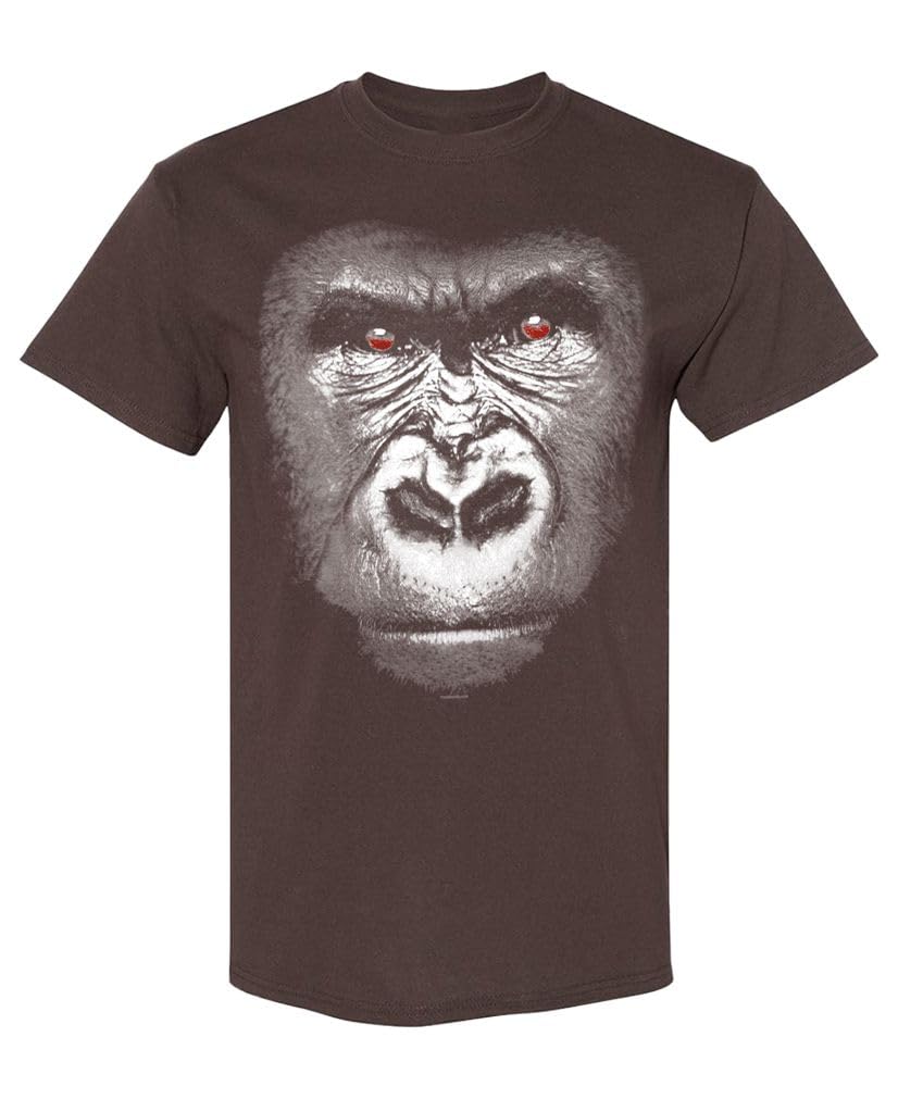 Silverback Gorilla Portrait — Chocolate T-Shirt — front