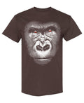 Silverback Gorilla Portrait — Chocolate T-Shirt — front