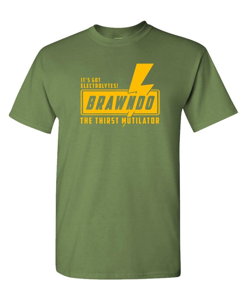 Brawndo Thirst Mutilator T-Shirt - Military Green
