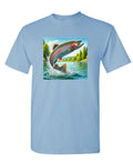 Rainbow Trout — Light Blue T-Shirt — front