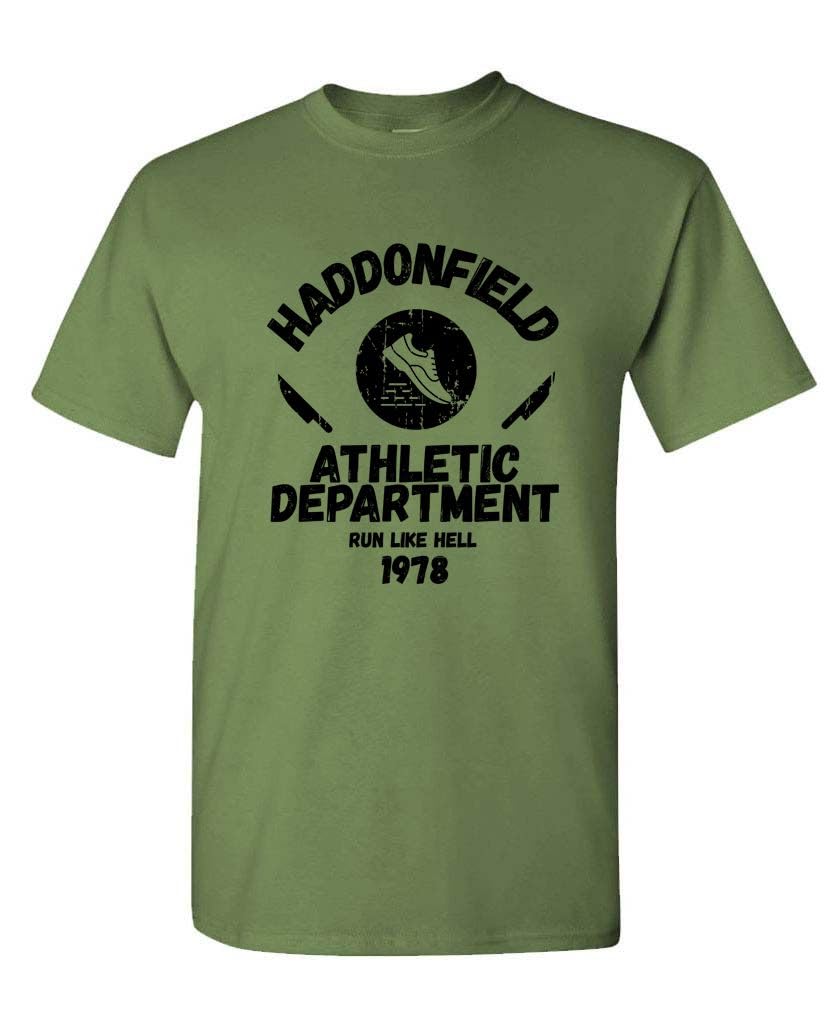 Haddonfield Athletic Department — Military Green T-Shirt — front