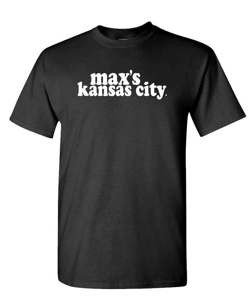 Max's Kansas City — Black T-Shirt — front