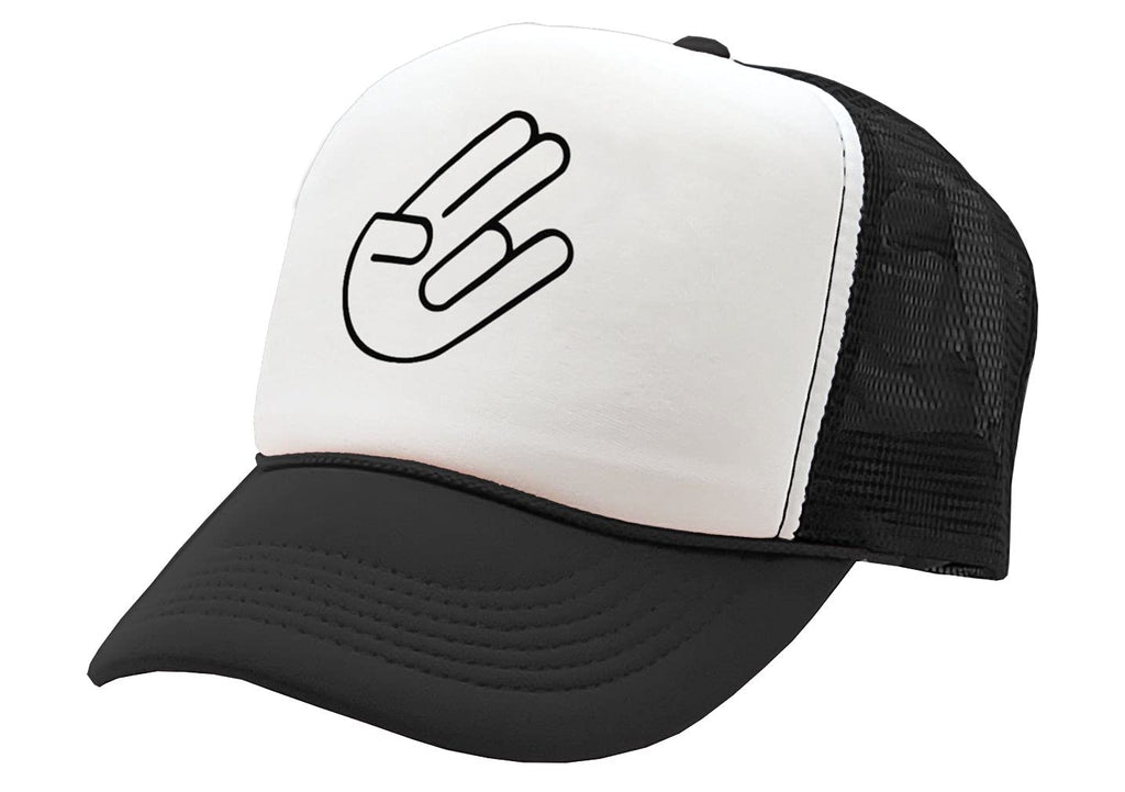 The Shocker Hand — Black Trucker Hat — front