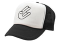 The Shocker Hand — Black Trucker Hat — front