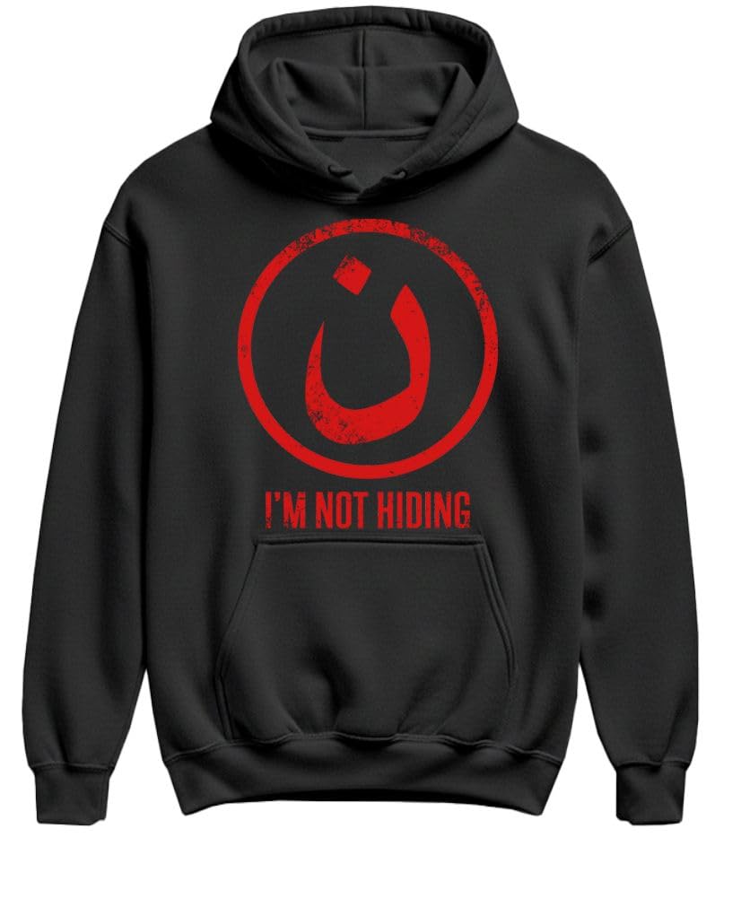Nazarene I'm Not Hiding — Black Hoodie — front