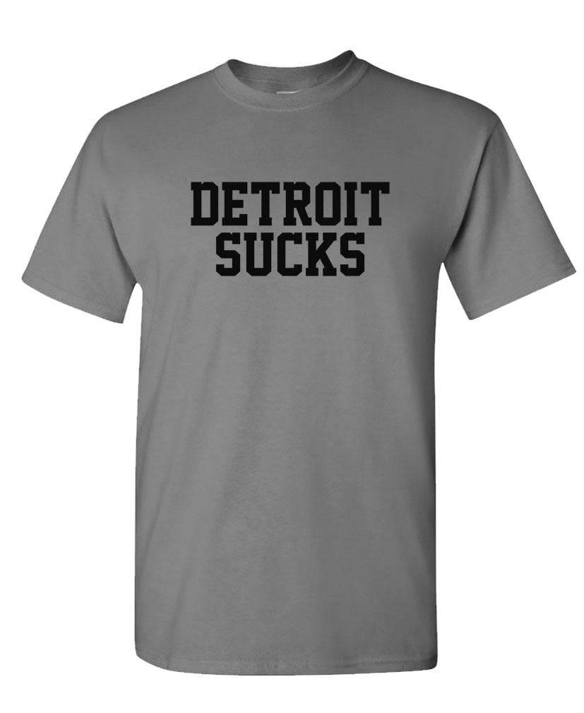 Detroit Sucks — Charcoal T-Shirt — front