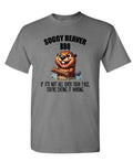 Soggy Beaver BBQ — Charcoal T-Shirt — front