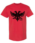 Albanian Double-Headed Eagle — Red T-Shirt — front