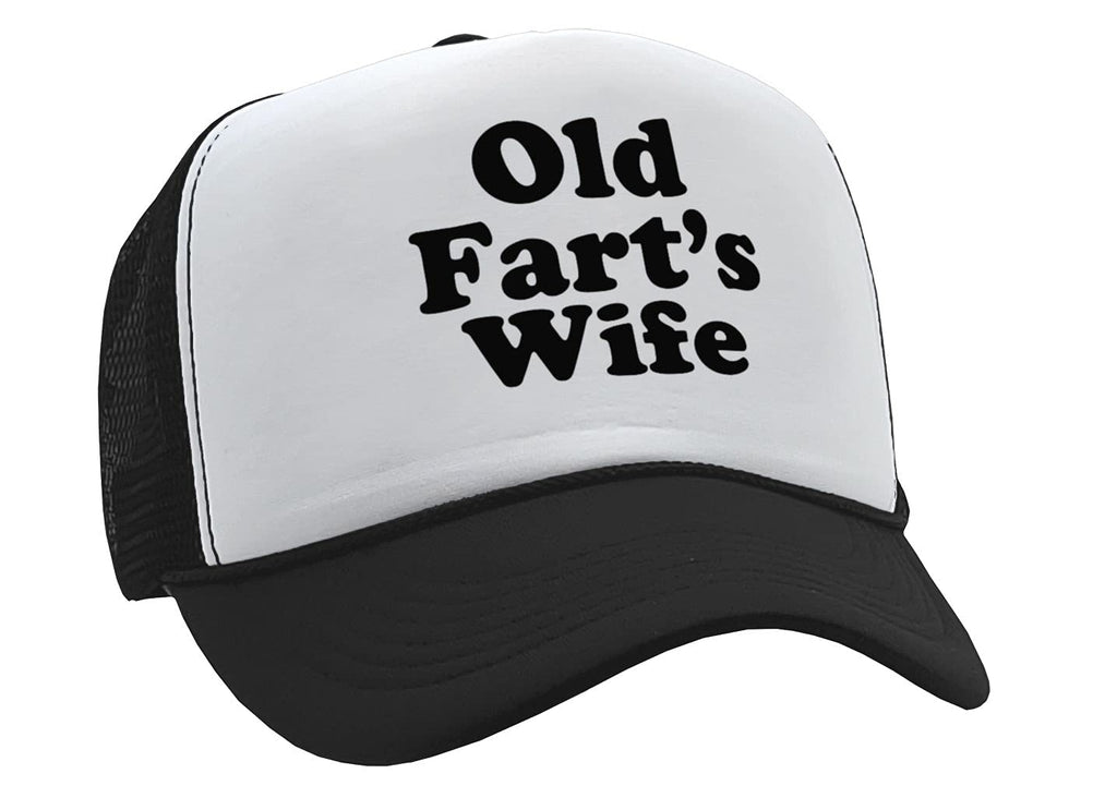 Old Fart's Wife — Black Trucker Hat — front