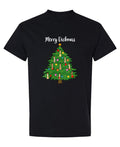 Merry Dickmas — Black T-Shirt — rear