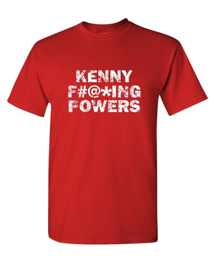Kenny Powers Censored Lettering — Red T-Shirt — front