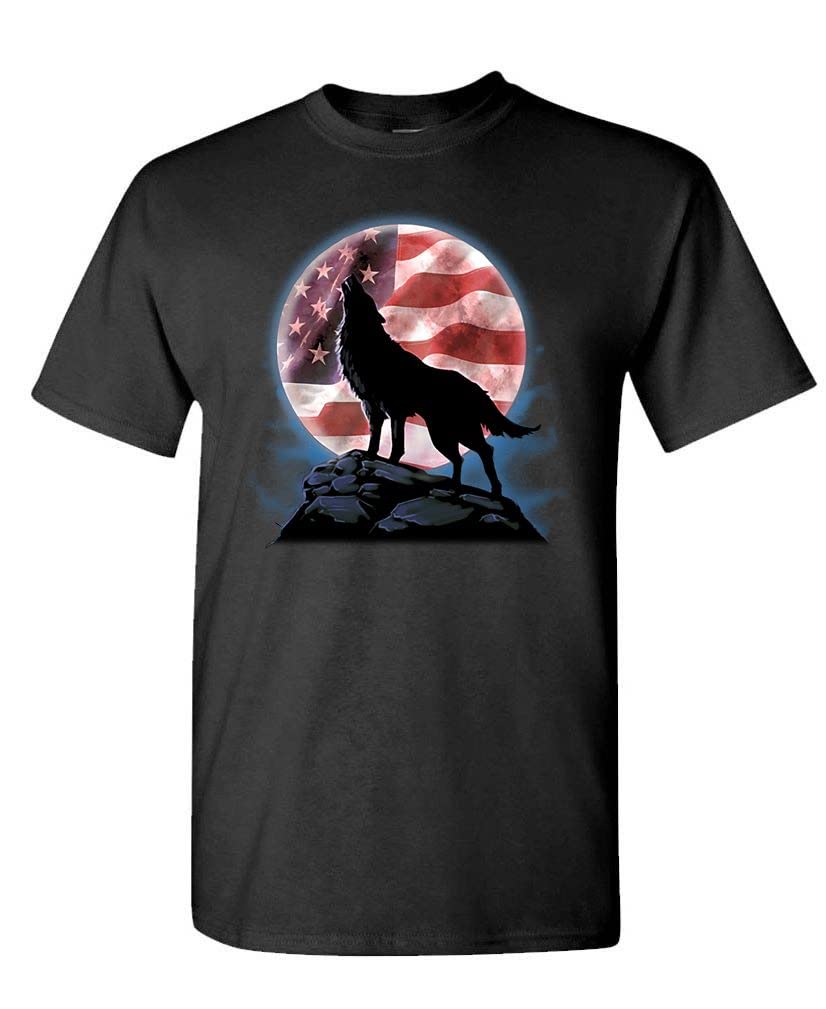 American Howl — Black T-Shirt — front
