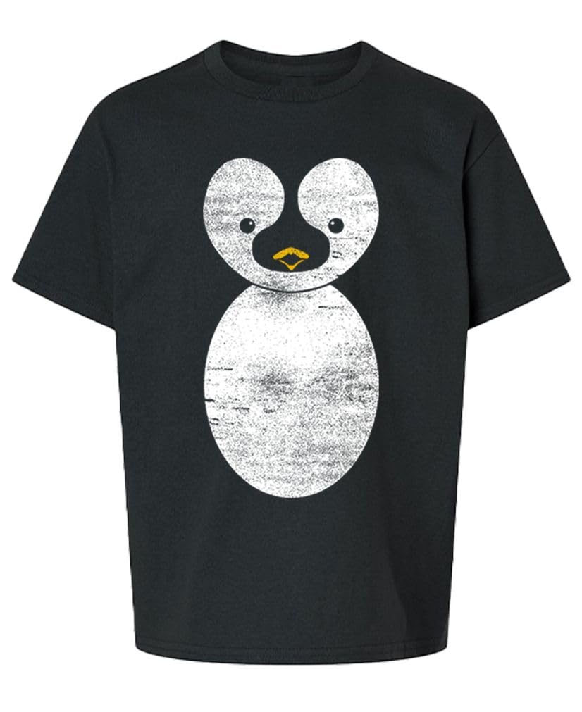 Penguin Costume — Black Youth T-Shirt — front