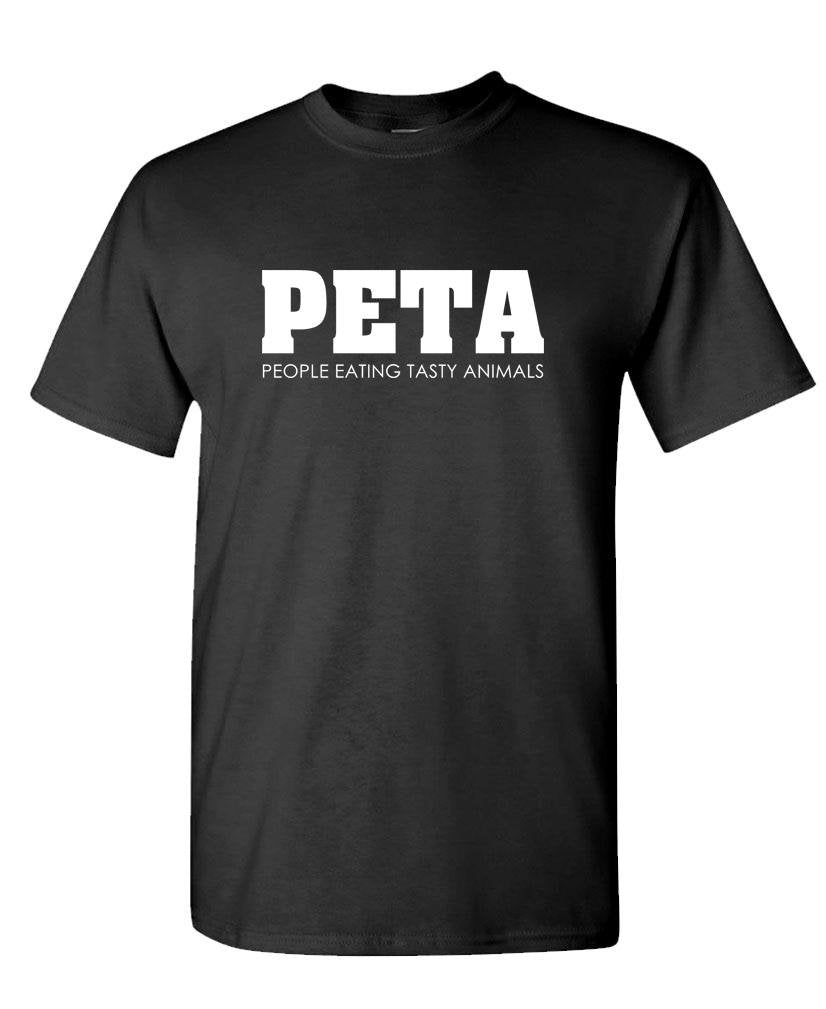 People Eating Tasty Animals — Black T-Shirt — front