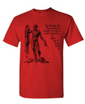 Pound of Flesh — Red T-Shirt — front