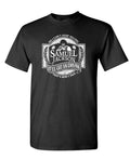 Samuel Jackson Beer — Black T-Shirt — front