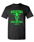 Miskatonic Medical School — Black T-Shirt — front