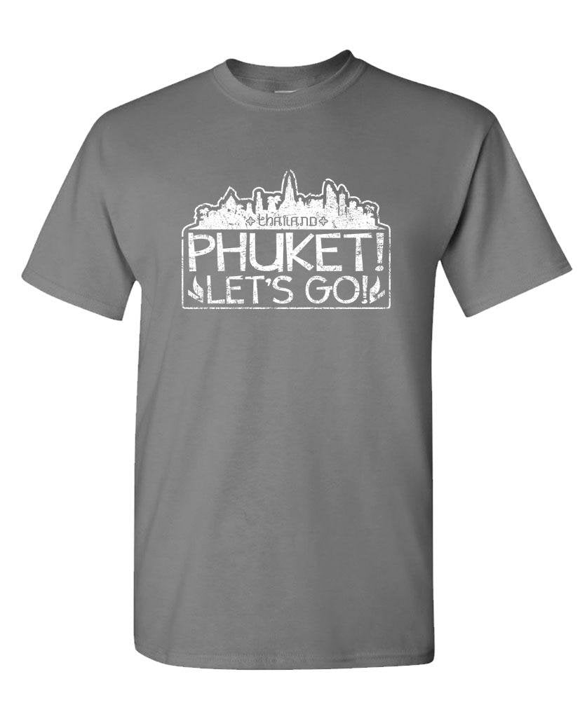 Phuket, Let's Go — Charcoal T-Shirt — front